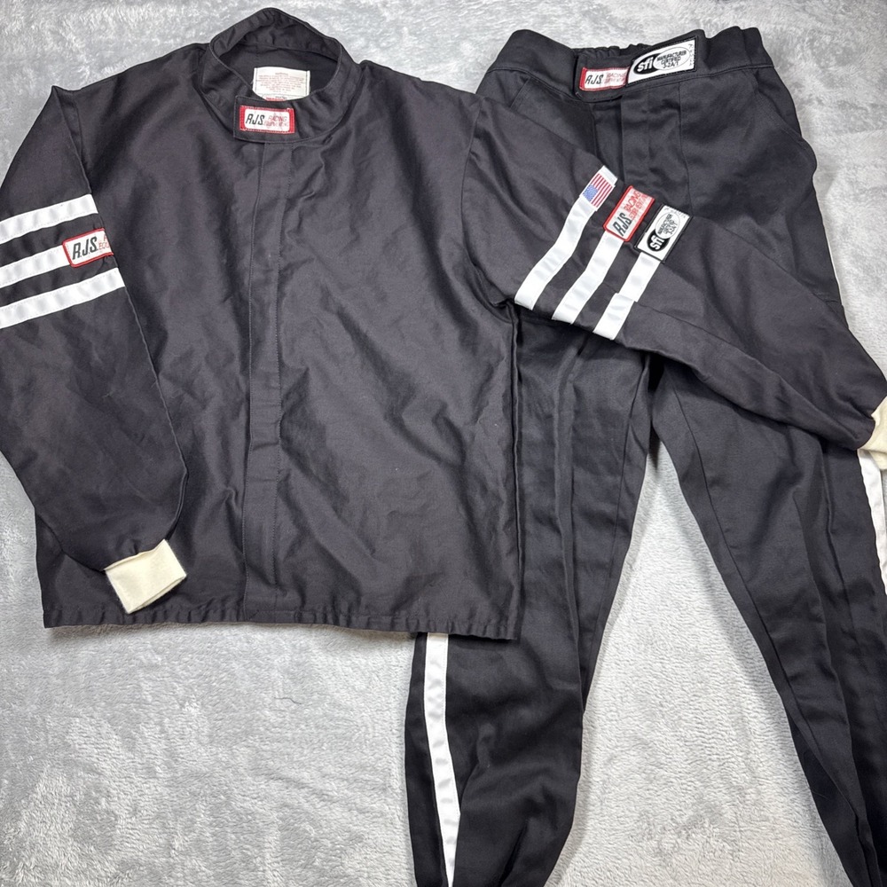 RJS Racing Equipment SFI 3-2A/1 Flame Resistant Racing Suit Jacket Pants Large